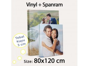Pembatas Ruangan Cetak Foto Gambar Vinyl 80x120 cm Print Photo Banner Spanram 80x120 cm